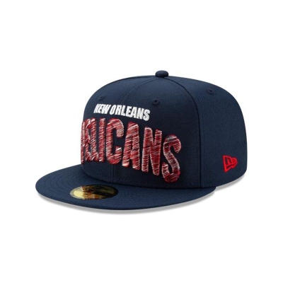 Sapca New Era New Orleans Pelicans NBA Raised Threads 59FIFTY Fitted - Albastri